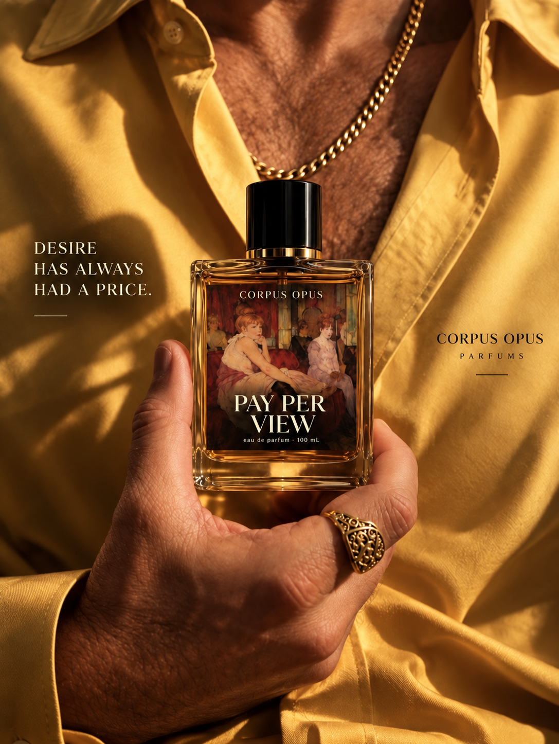 Pay Per View perfume and artwork