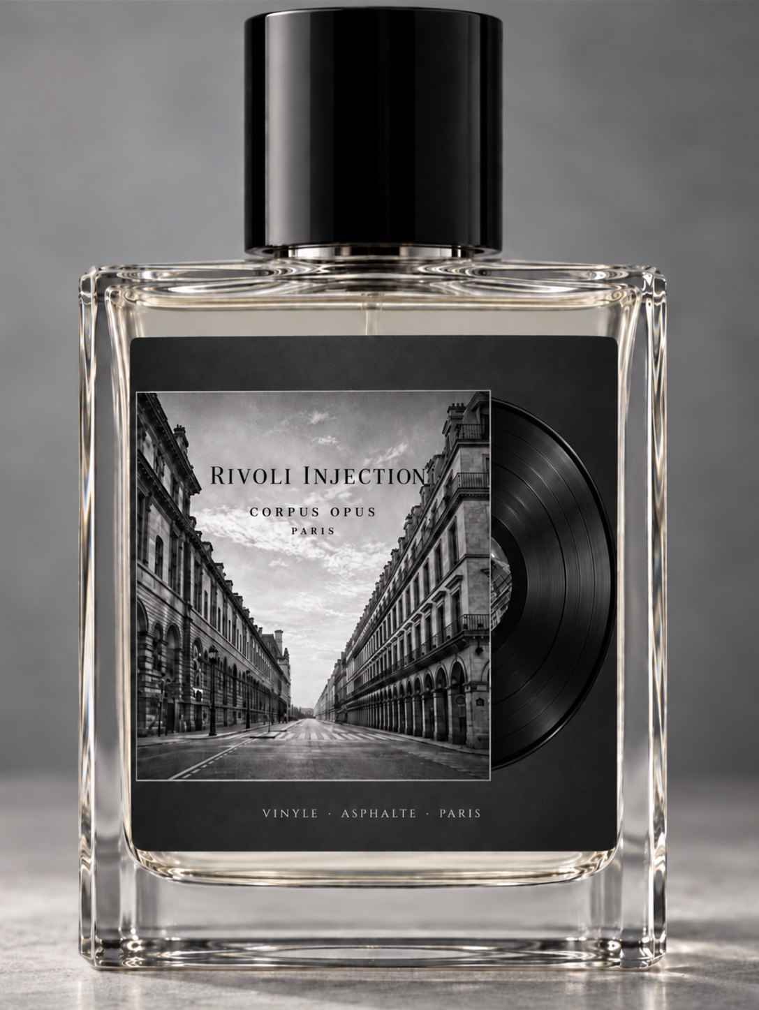 Rivoli Injection perfume and artwork